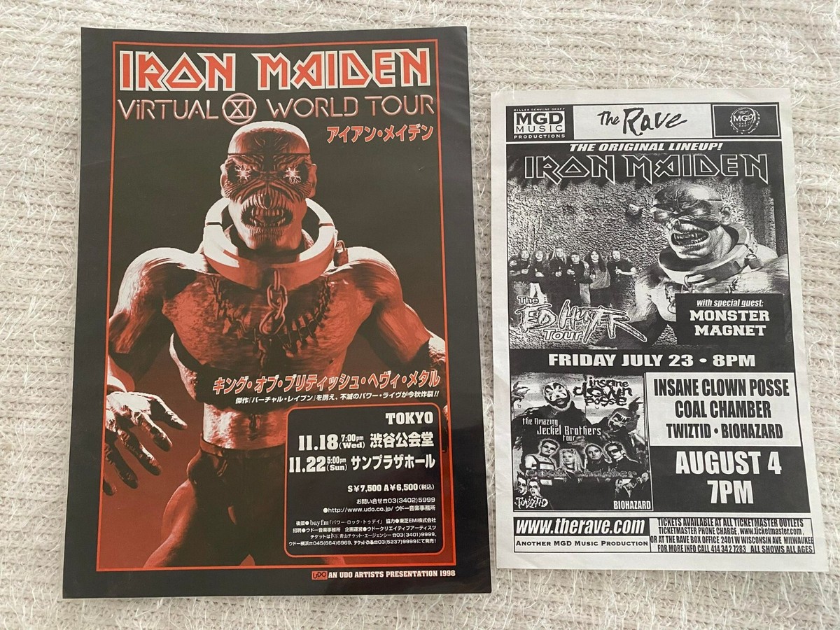 Iron Maiden Rare Official Original Japan 1998 Virtual XI