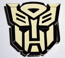 Transformers Autobot Face Logo Cream Toned Enamel Metal Belt Buckle NEW UNUSED