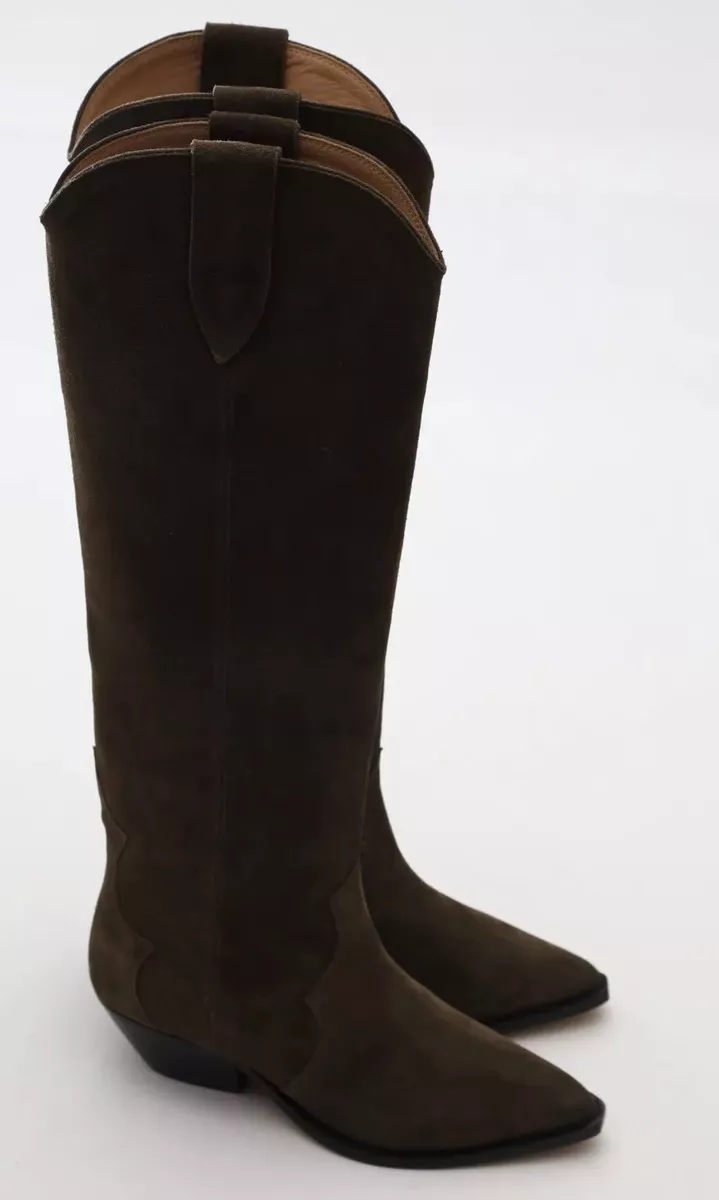 Denvee suede knee-high boots