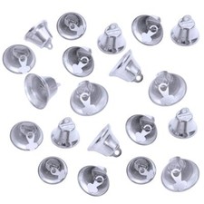 100 Pcs 10mm0.39inch Small Gold Metal Bells for Crafts Mini Jingle Bells Orna...