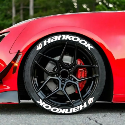 8 Sets Tire Lettering Sticker HANKOOK 1.38" For 15"-24" Wheels - Foto 2