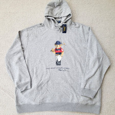 Polo Ralph Lauren Men Polo Player Bear Fleece Hoodie Big  Tall 3XLT New