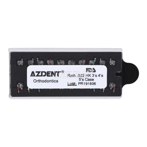 AZDENT Dental Orthodontic Monoblock MIM Bracket Braces Mini Roth/ MBT 018/ 022