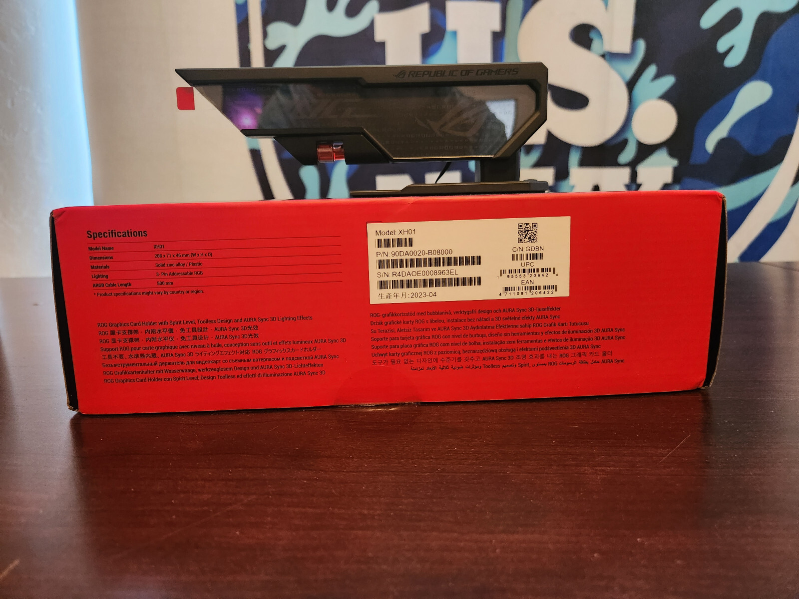 ASUS ROG Herculx Graphics Card AntiSag Holder Bracket (Solid Zinc