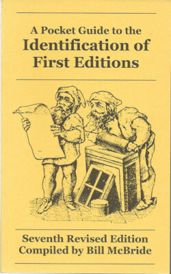 NEW!! A Pocket Guide to the Identification of First Editions McBride 7th Edition