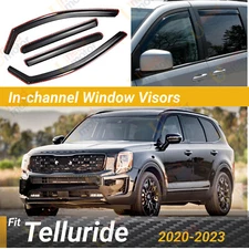 For Telluride 2020-2023 In-Channel Vent Shade Window Visors Rain Guard Deflector