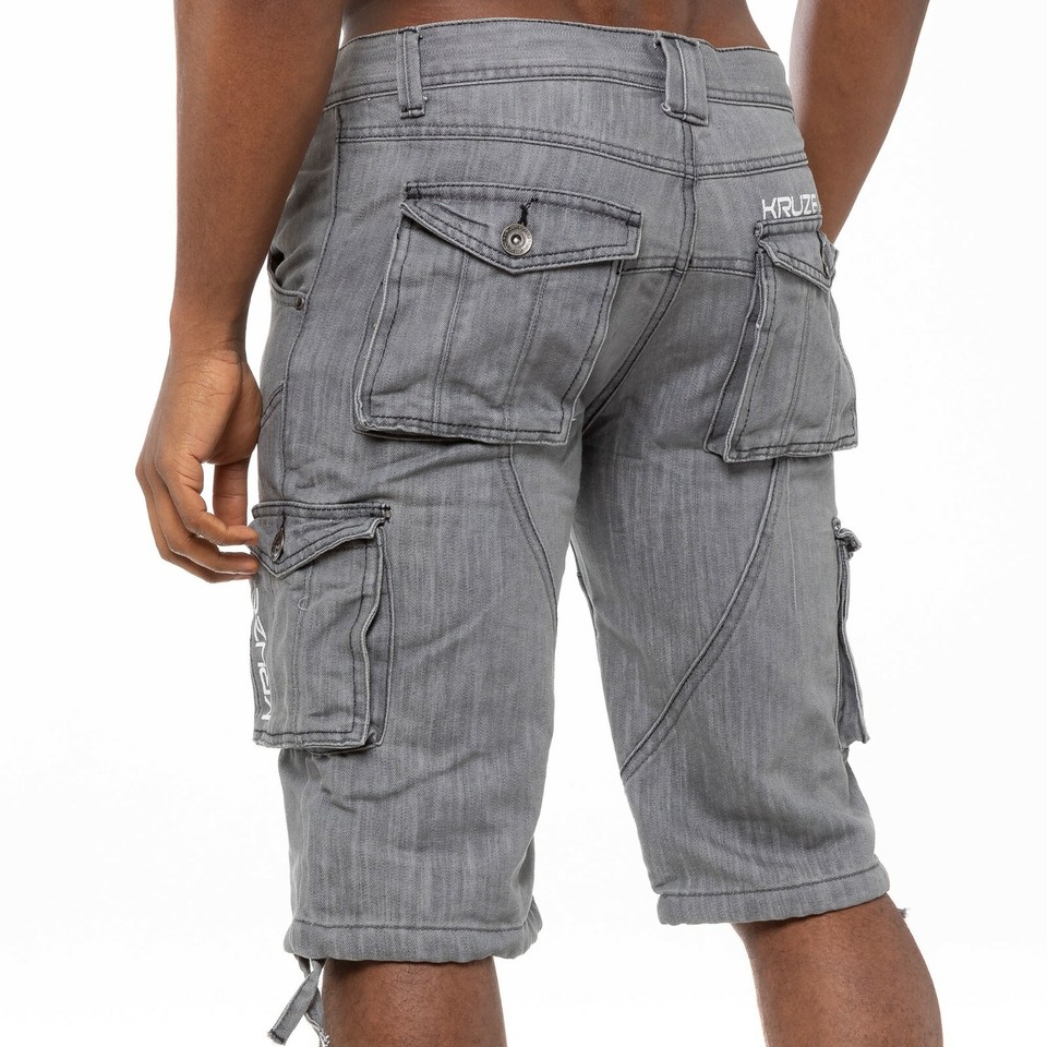 Kruze Herren Cargo Shorts – In Beige, Blau, Grün Oder Grau, Aus