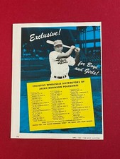 1950, Jackie Robinson,  "POLOSHIRTS" Original Catalog Page (Scarce / Vintage)