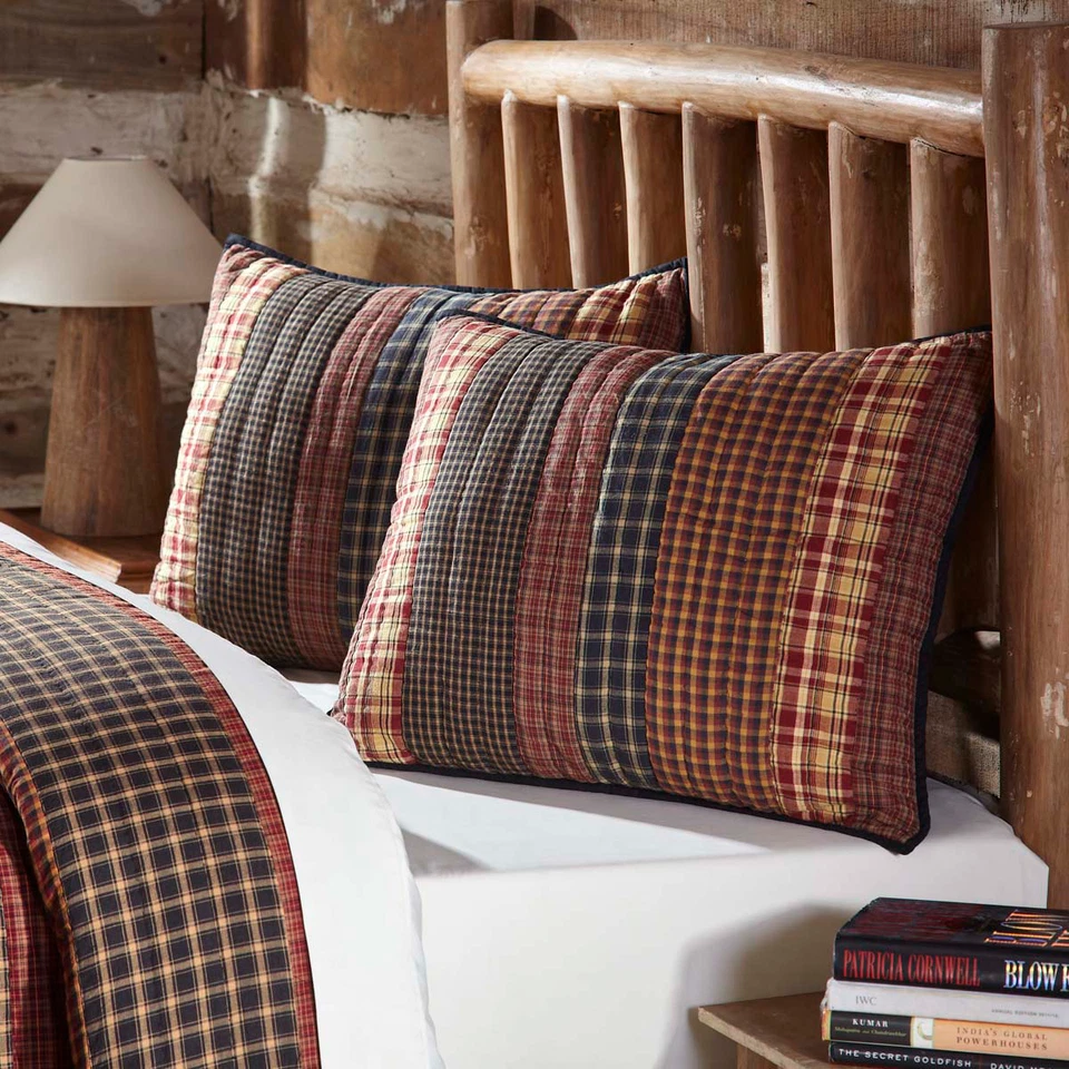 Одеяло VHC Beckham (размер на ваш выбор и аксессуары) клетчатое деревенское/примитивное - Изображение 4 из 4