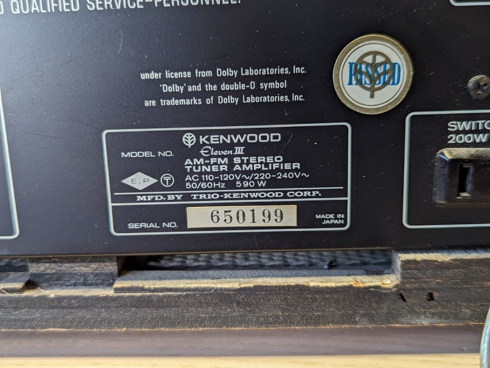 Vintage Kenwood Model Eleven iii Stereo Receiver, Tuner, Amplifier eBay