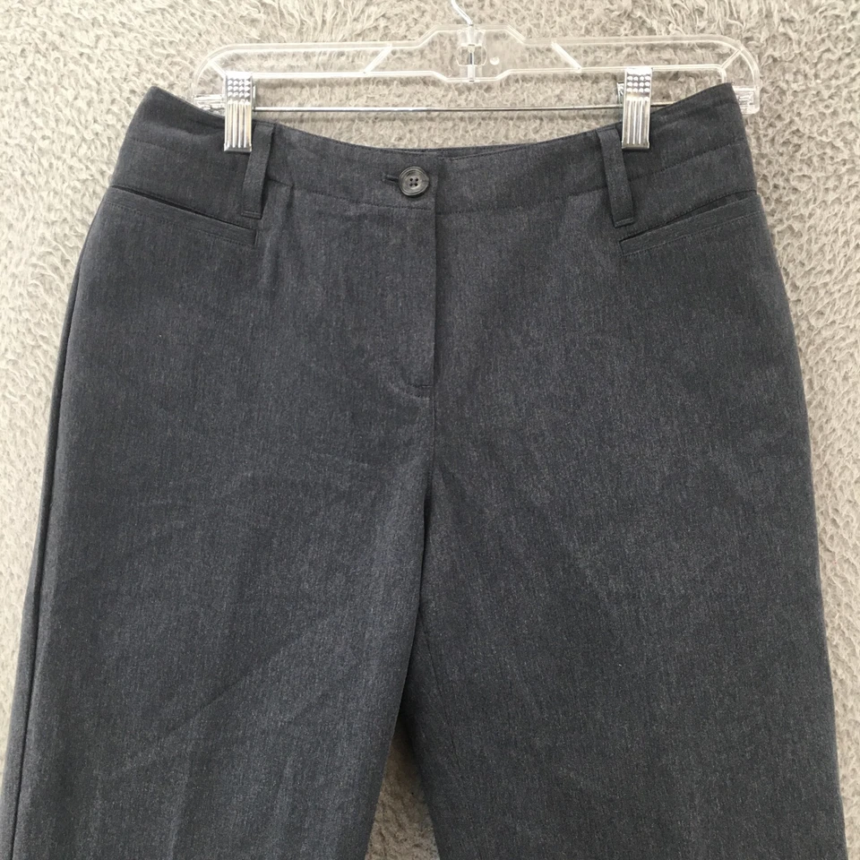 J.Jill Dress Pants Womens 8P Gray Tapered Leg Mid Rise Zip Fly Cotton Wool Blend - Изображение 2 из 4