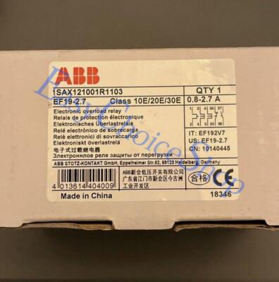 1PCS New ABB EF19-2.7 In Box Electronic Overload Relay Fast Shipping