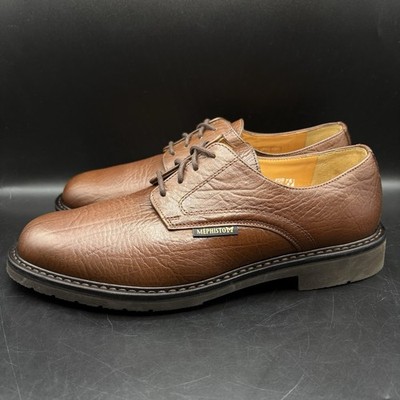 MEPHISTO MARLON MEN SHOE 8  (EURO 7.5) Brown LEATHER LACE-UP BY MEPHISTO