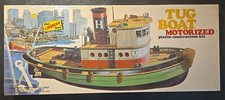 The Lindberg Line Tug Boat Motorized Plastic Construction Kit FACTORY SEALED!