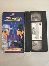 Adventures of Zorro Double Trouble VHS Tape Animation Warner Brothers 1997