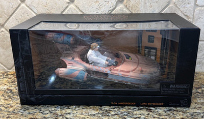Star Wars Black Series SDCC 2017 Exclusive X-34 Landspeeder & Luke Skywalker NEW