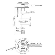 Fuel Sending Unit 0-190 Ohms Stainless Steel Reed Tube Gas Water Tank Sender For