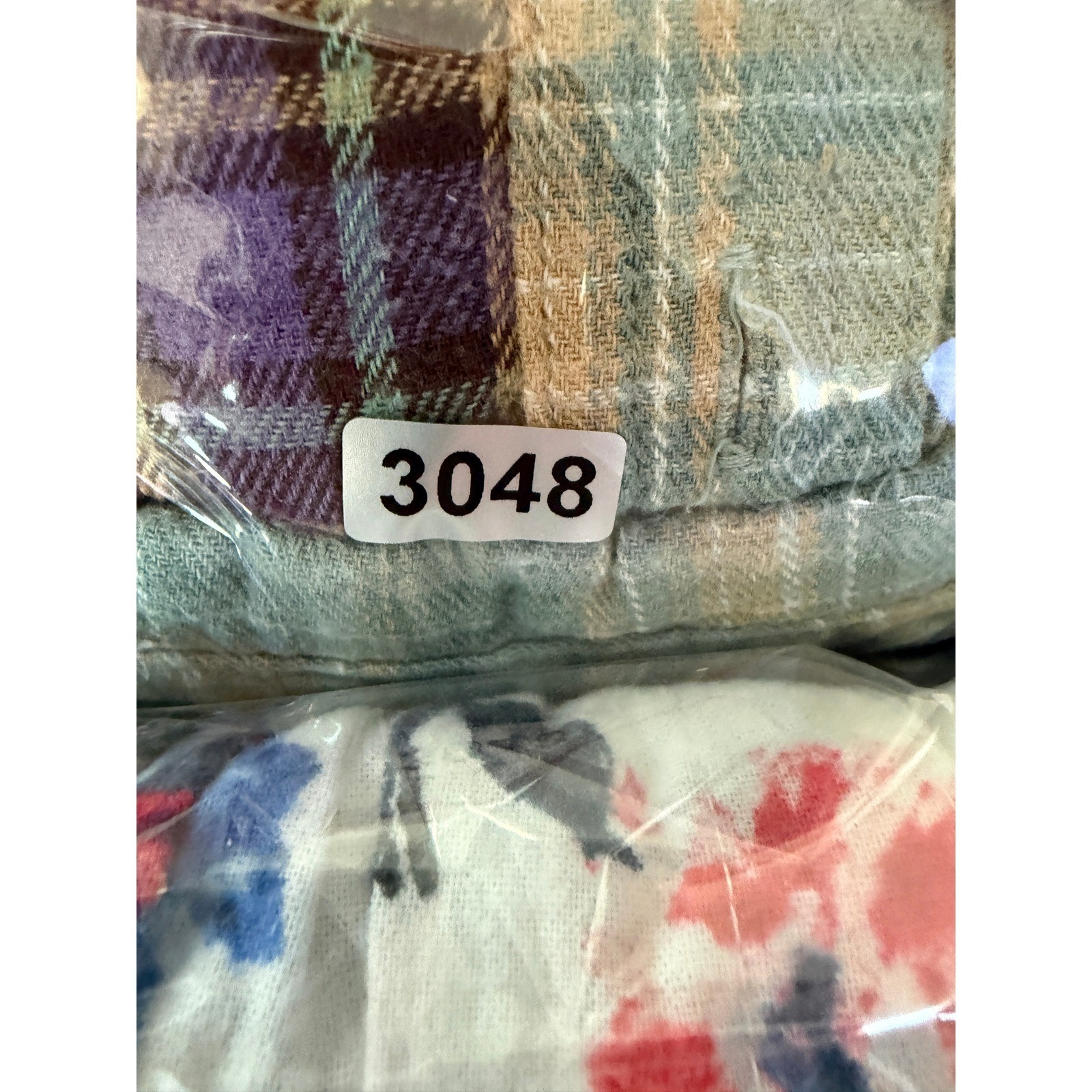 Easel Plaid Patchwork Button Down Shirt Womens S … - image 9