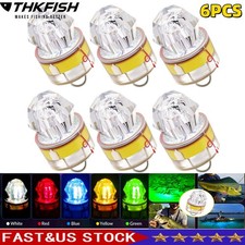6pcs LED Fishing Lures Deep Drop Fishing Lights Underwater Flasher Lights Bass