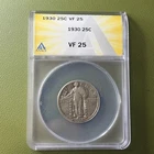 1930 Standing Liberty Quarter - ANACS VF 25- 25 Cents - .25