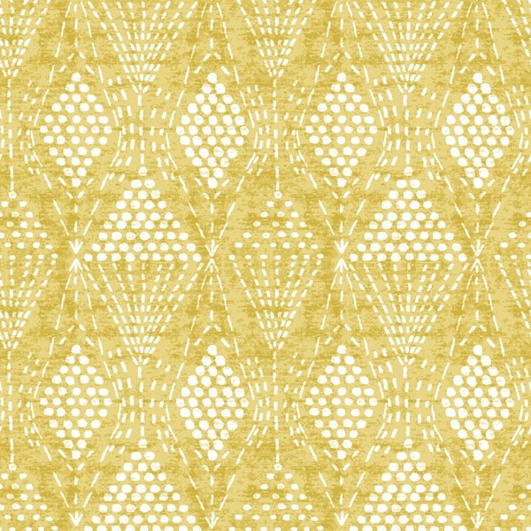 FD26321_ Happy Geometrische Gitter Golden Senf Fine Decor Tapete-image