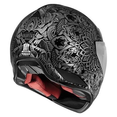 ICON GRAVITAS ヘルメット M.Lサイズ Icon Domain Helmet Full Face - Gravitas Black - Adult Size Medium