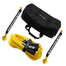 1in Nylon Tow Rope 30ft For Off-road Vehicles 30864lbs Storage Bag Shackles