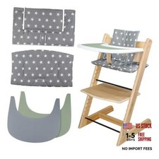 for Tripp Trapp High Chair Cushion, Comfortable for Tripp Trapp High Gray Stars