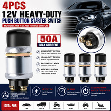 4pcs 12 Volt Dc Heavy-duty Start Momentary Push-button Starter Switch 50 Amps Us 4pcs 12 Volt Dc Heavy-duty Start Momentary Push-button Starter Switch 50 Amps Us