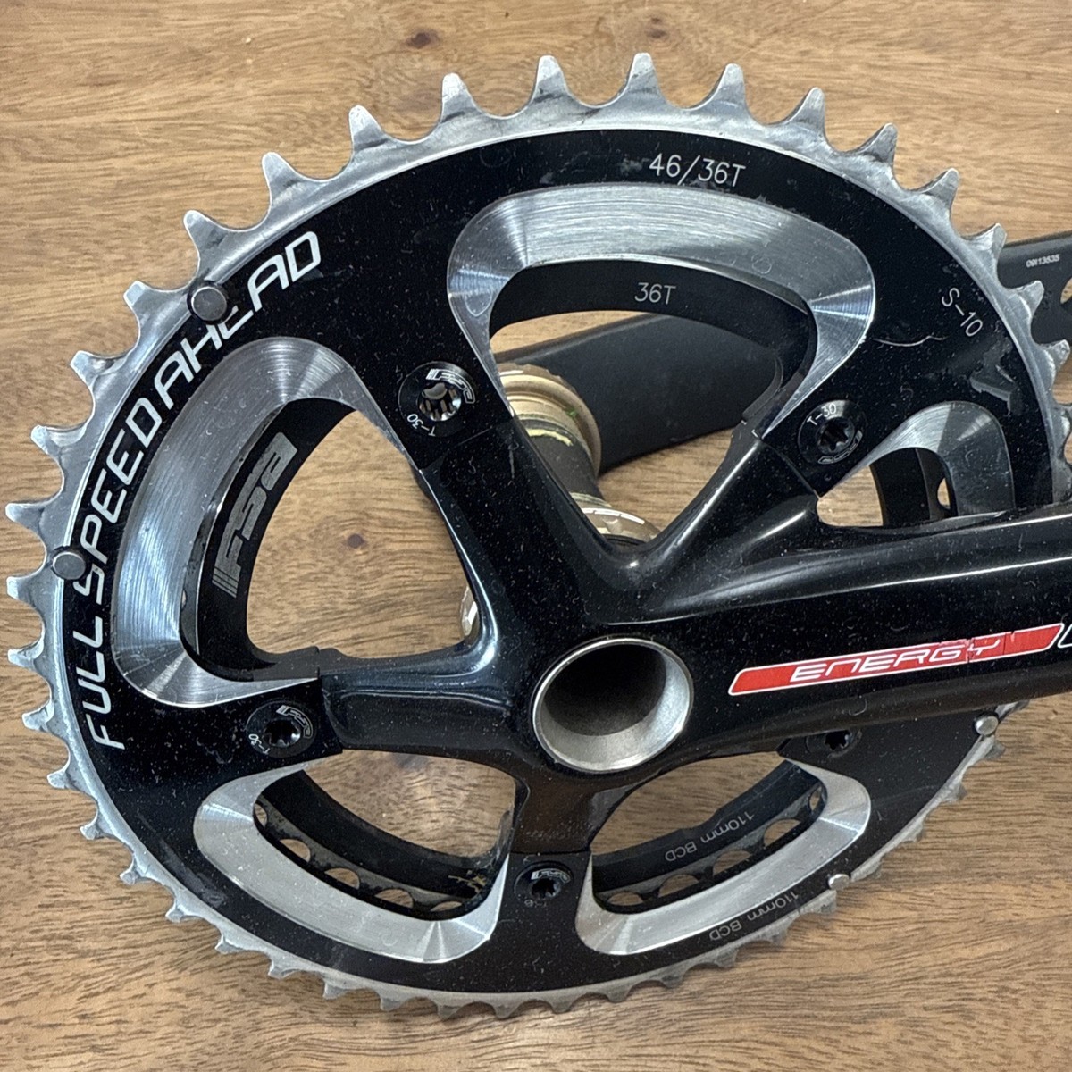 FSA Energy Crankset 110 BCD 172.5mm 46/36t Mega Exo Hollow Forged