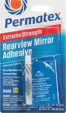 Permatex 81840 Extreme Rearview Mirror Profressional Strength Adhesive Kit , Whi