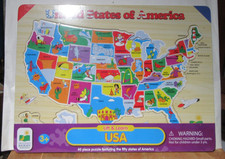 The Learning Journey Lift Learn Puzzle - USA Map for Kids - NEW kid gift