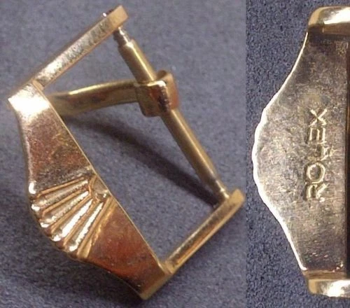 Original Vintage Rolex Buckle 16mm Inner Rose Gold Plated from 1940 c.a.