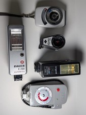 Flash, Light Meter  Vintage Camera Accessories Lot Germany  Japan Untested