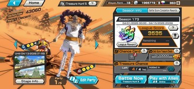One Piece Bounty Rush 4 Ex New St. Nusjuro Max Account 1519  RDS   (iOS)