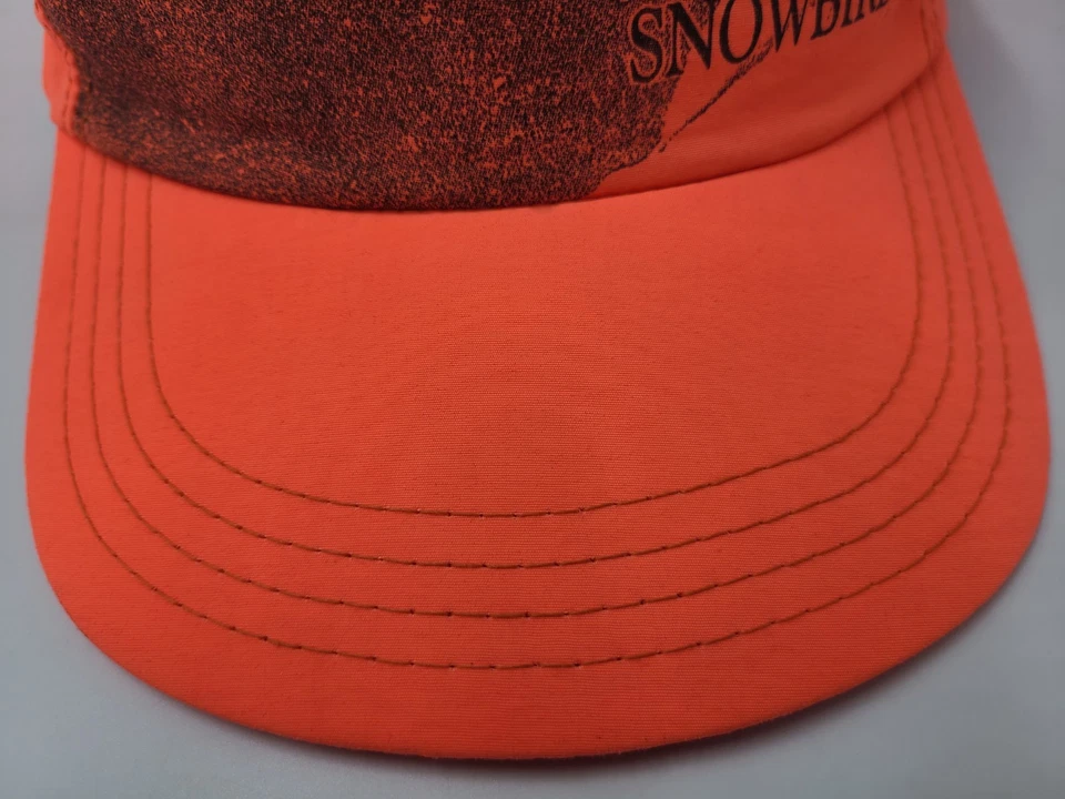 Gorra de Colección Snowbird Utah Estación de Esquí Snapback Hombres Mujeres Hecha en EE. UU. Naranja Foto 3 de 4