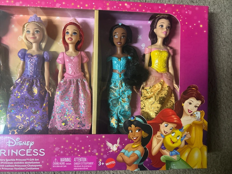 Disney: Princesa - Ultimate Set de regalo de 7 muñecas Cenicienta, Bella, Ariel y MÁS *NUEVO* Foto 3 de 4