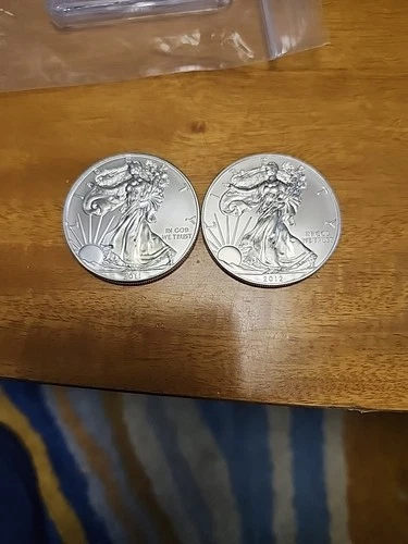 X2 2011 & 2012 13 AmericanSilverEagle .999 FINE SILVER DOLLAR COIN 1oz.4 Total