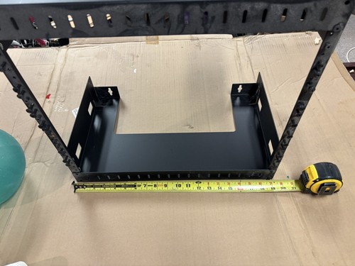 19 Inch Equipment Rack - 6U Wall Mount Open Frame Rack 18" H x 12" D - Picture 2 of 2