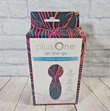 Plus One Vibrating on-the-go Travel Wand, 10 Modes Waterproof | New In Box