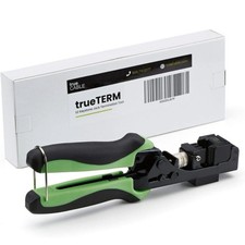 New - RJ45 Keystone Jack Crimping Punch Down Tool 90  EZ Cat5e Cat6 Cat6A