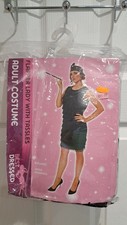 Black flapper dress and headband