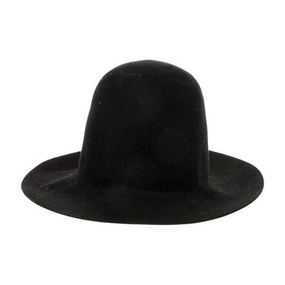 Gucci Black Wool Felt Wide Brim Hat Women One Size Solid  display picture 3