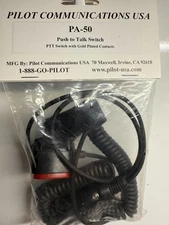 Pilot Communications USA PA-50 Push to Talk Switch- Fast Ship