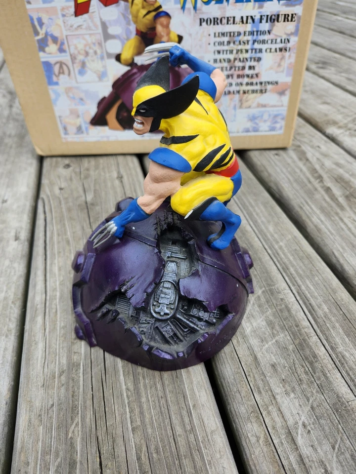 Estatua de Wolverine X-Men 1994 con licencia creativa - diseños Bowen de porcelana #244/5500 Foto 3 de 4