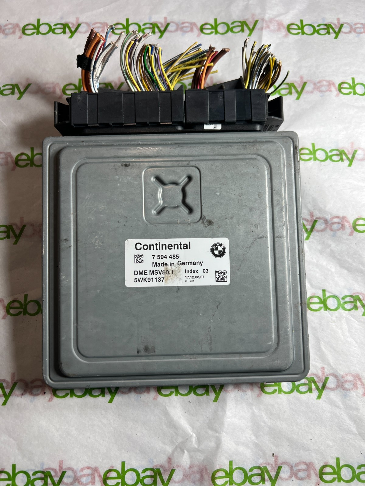 2009 BMW 3 SERIES CONTINENTAL ENGINE CONTROL MODULE 7594485