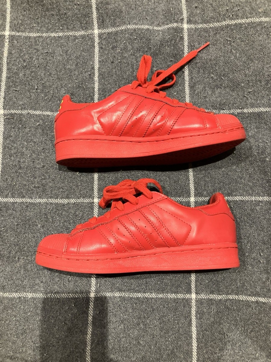 Adidas Superstar Pharrell Williams Equality Red Trainers Sneakers
