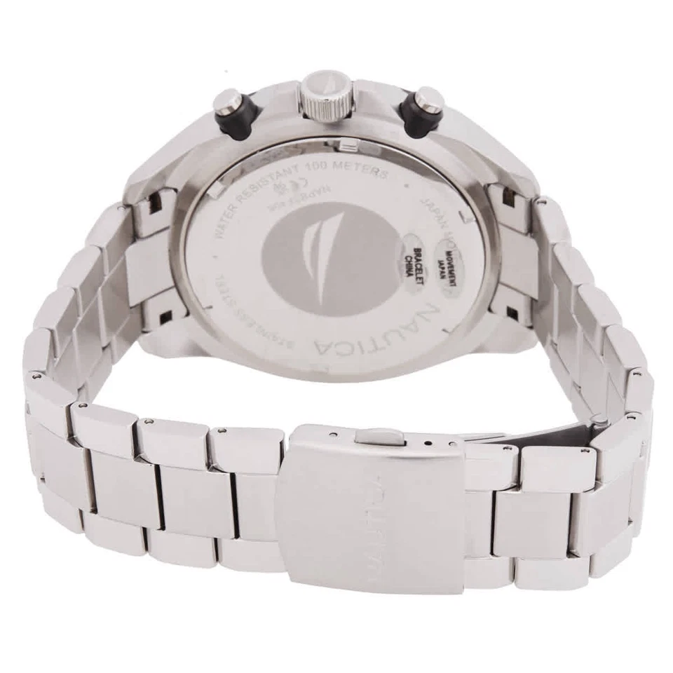 Nuevo reloj para hombre Nautica NAPBSF406 NCT vela azul esfera negra 46 mm Foto 3 de 3