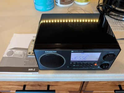 SANGEAN WR-2 TABLETOP RADIO AM/FM/RDS DIGITAL TUNING RECEIVER CLOCK ...