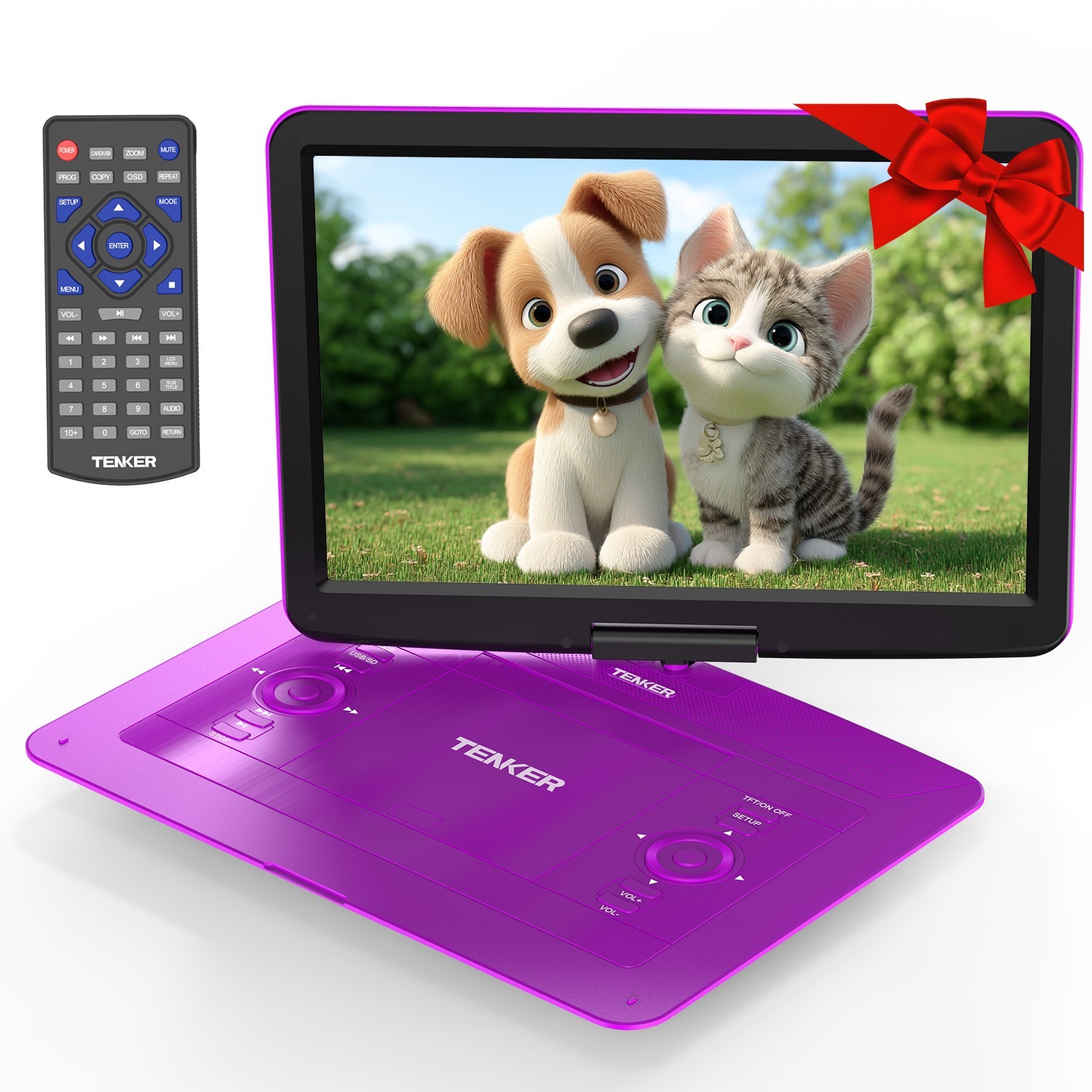 Rechargeable Battery 14" Swivel Screen Region-free